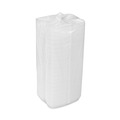 Food Trays, Containers, and Lids | Pactiv Corp. YTH100980000 7.25 in. x 3 in. x 2 in. Single Tab Lock Hot Dog Foam Hinged Lid Containers - White (504/Carton) image number 2