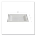 Office Jansan | Eco-Products EP-P023NFA 10 x 10 Vanguard Renewable and Compostable Sugarcane Plates - White (250/Carton) image number 4