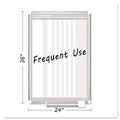 Office Jansan | MasterVision GA02109830 24 in. x 36 in. In-Out Magnetic Dry Erase Board - Silver Frame image number 3