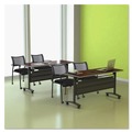  | Alera ALETT6024CM 59.5 in. x 23.63 in. Rectangular Reversible Laminate Table Top - Medium Cherry/Mahogany image number 7