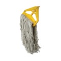 Cleaning & Janitorial Supplies | Boardwalk BWKCM02024S #24 Banded Cotton Mop Heads - White (12/Carton) image number 5