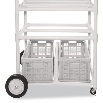 Champion Sports 19 in. x 53 in. x 58 in. 176 lb Capacity High Impact All-Terrain Heavy-Duty Cart - White
