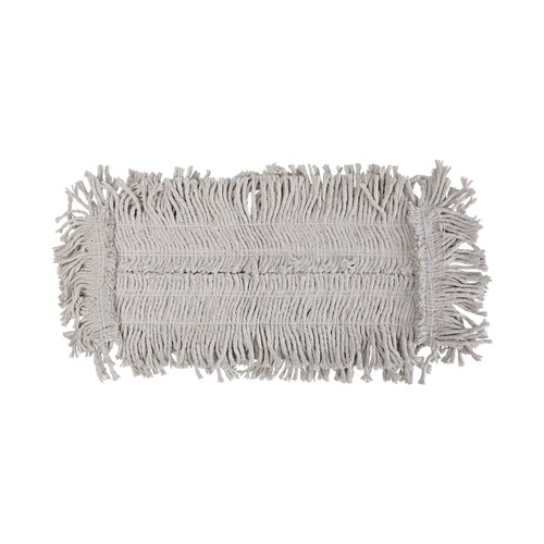 Mops | Boardwalk BWK1618 18 in. x 5 in. Disposable Cotton Dust Mop Head image number 0
