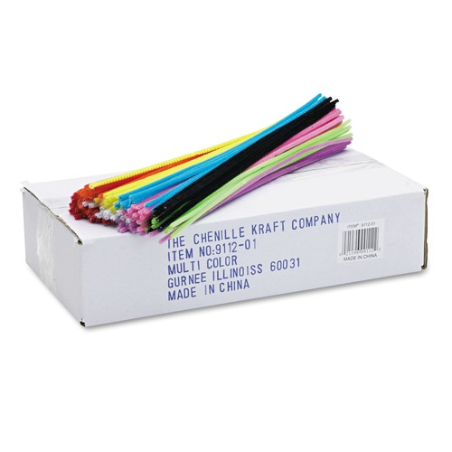 Office Jansan | Creativity Street PAC9112-01 12 in. x 4 mm. Metal Wire Polyester Regular Stems - Assorted (1000/Box) image number 0