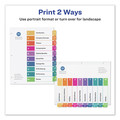 Office Jansan | Avery 11082 Ready Index 11 in. x 8.5 in. 10-Tab 1 to 10 Customizable Table of Contents Dividers with Multicolor Tabs - White (3/Pack) image number 4