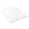 Office Jansan | Deflecto CM11232 45 in. x 53 in. Wide Lipped EconoMat Occasional Use Chair Mat for Low Pile Carpet - Clear image number 0