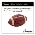 Office & Office Supplies | Champion Sports RFB1 No. 9 Size Official NFL Rubber Sports Ball for Football - Brown image number 2