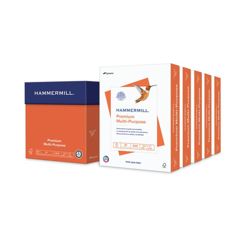 Office & Office Supplies | Hammermill 10591-0 8.5 in. x 11 in. 97 Bright 20 lbs. Bond Weight Premium Multipurpose Print Paper - White (5/Carton) image number 0