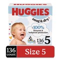 Cleaning & Janitorial Supplies | Huggies 56458 Snug and Dry 27 Plus lbs. Diapers - Size 5 (136/Carton) image number 1