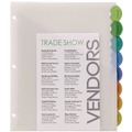 Office Jansan | Avery 11293 11.25 in. x 9.25 in. 8-Tab Insertable Style Edge Tab Plastic 1-Pocket Dividers - Translucent (1-Set) image number 1