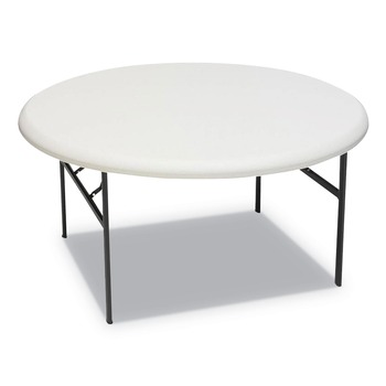 Iceberg 65263 IndestrucTable 60 in. x 29 in. Classic Folding Table - Platinum