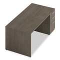 Office Desks & Workstations | Alera AE1NZK-S3672UF TOM 72 in. x 36 in. x 29 in. Seville Series Single Right Pedestal Desk - Walnut image number 4