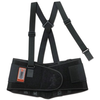Ergodyne ProFlex 2000SF 38 in. to 42 in. Waist High-Performance Spandex Back Support Brace - Extra Large, Black