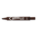 Office Jansan | Avery 08881 Broad Chisel Tip Large Desk-Style MARKS A LOT Permanent Marker - Brown (1-Dozen) image number 2