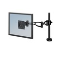 Office Jansan | Fellowes Mfg Co. 8041601 Professional Series 360 Degree Rotation 37 Degree Tilt Pan Supports 24 lbs. Depth Adjustable Monitor Arm - Black image number 0