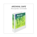 Office Jansan | Samsill 18967 11 in. x 8.5 in. 3 Rings 2 in. Capacity Earth's Choice Plant-Based Round Ring View Binder - White image number 3