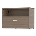 Office & Office Supplies | Linea Italia LITUR604NW Urban 35.25 in. x 15.25 in. x 23.75 in. 36 in. Credenza Bottom Pedestal - Natural Walnut image number 0