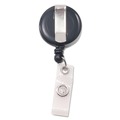 Office Jansan | Advantus 75407 24 in. Extension Deluxe Retractable ID Reel with Badge Holder - Black (12/Box) image number 1
