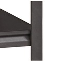 Office Filing Cabinets & Shelves | Alera 26112 36 in. x 18 in. x 60 in. 4-Shelf Steel Shelving Unit with Laminate Shelves - Black/Gun Metal Gray image number 4