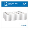 Cleaning & Janitorial Supplies | Scott 01040 8 in. x 800 ft. 1.5 in. Core 1-Ply Essential Hard Roll Towels - White (12 Rolls/Carton) image number 2