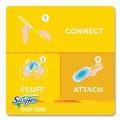 Dusters | Swiffer 99036 2 in. x 6 in. Dust Lock Fiber Refill Dusters - Light Blue (72/Carton) image number 4