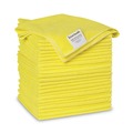 Cleaning Cloths | Boardwalk 2164039 16 in. x 16 in. Microfiber Cleaning Cloths - Yellow (24/Pack) image number 0