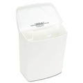  | HOSPECO 250-201W 1 Gallon PPC Plastic Wall Mount Sanitary Napkin Receptacle-ABS - White image number 2