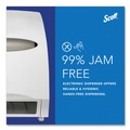 Paper Towel Holders | Scott 48858 Essential 12.7 in. x 9.57 in. x 15.76 in. Electronic Hard Roll Towel Dispenser - White (1/Carton) image number 7