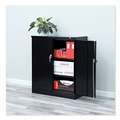  | Alera CM4218BK Assembled 36 in. x 18 in. High Storage Cabinet with Adjustable Shelves - Black image number 6