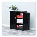 | Alera CM4218BK 36 in. x 18 in. x 42 in. Assembled High Storage Cabinet with Adjustable Shelves - Black image number 6
