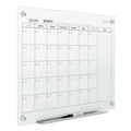 Labor Day Sale! Save $30 off $199! | Quartet GC3624F Infinity 36 in. x 24 in. Magnetic Glass One-Month Calendar Board - White image number 1