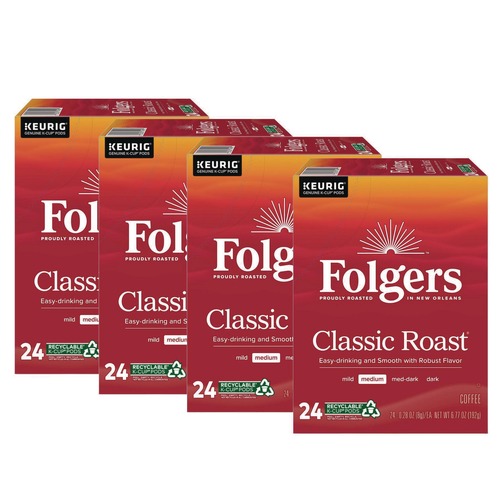 Food Service | Folgers 5000368730 Gourmet Selections Coffee K-Cups - Classic Roast (96/Carton) image number 0