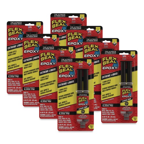 Tapes & Adhesives | Flex Seal Products EFSBLKR25 0.8 oz Flex Epoxy Extreme Liquid - Dries Black (8/Carton) image number 0