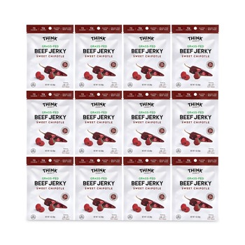 Think Jerky 628 1 oz. Beef Jerky - Sweet Chipotle (12/Pack)