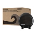 Paper Towels and Napkins | Boardwalk R2000BKBW 11 in. x 6.25 in. x 12.25 in. Single Jumbo Toilet Tissue Dispenser - Black image number 5