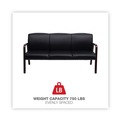  | Alera ALERL2319M Reception Lounge WL Series 65.13 in. x 26.13 in. x 33 in. 3-Seat Sofa - Black image number 7