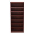 Office & Office Supplies | Alera ALEVA78436MC Valencia Series 35.63 in. x 11.81 in. x 83.86 in. 7-Shelf Square Corner Bookcase - Cherry image number 1