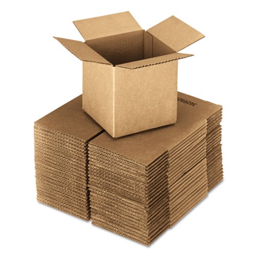  | Universal UFS181818 18 in. x 18 in. x 18 in. Regular Slotted Container Cubed Fixed-Depth Shipping Boxes - Brown Kraft (20/Bundle) image number 0