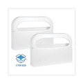 Paper & Dispensers | Boardwalk BWKKD100 16 in. x 3 in. x 11.5 in. Toilet Seat Cover Dispenser - White (2/Box) image number 2