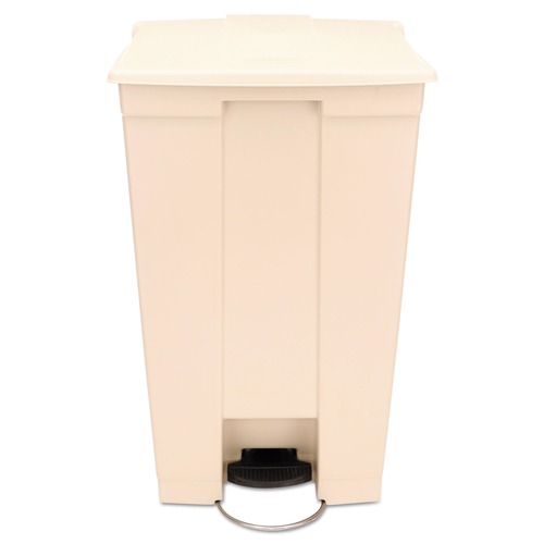 Trash & Waste Bins | Rubbermaid Commercial FG614500BEIG 18 Gallon Polyethylene Step-On Receptacle - Beige image number 0