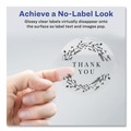 Office Jansan | Avery 22825 2 in. Diameter Print-to-the Edge Labels with Sure Feed and Easy Peel - Round Glossy Clear (120/Pack) image number 6
