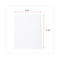 White Boards | Universal UNV43910 11.75 in. x 8.75 in. Unruled Lap/Learning Dry-Erase Board - White Surface (6/Pack) image number 2