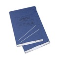 Office Jansan | Universal A7011723A 9.5 in. x 11 in. 6 in. Capacity 2 Posts Pressboard Hanging Binder - Blue image number 2