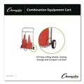 Utility Carts | Champion Sports CSCART 16 in. x 32 in. x 48 in. 132 lb Capacity Combination Equipment Cart - Silver image number 2