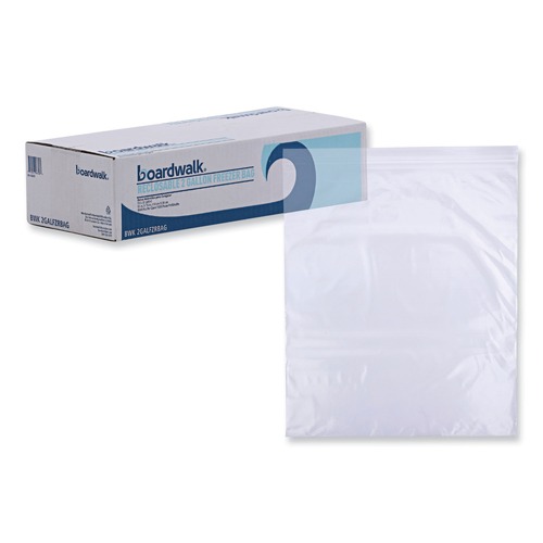 Just Launched | Boardwalk BWK2GALFZRBAG Reclosable 2 Gallon 13 in. x 15 in. Freezer Storage Bags - Clear (100/Box ) image number 0