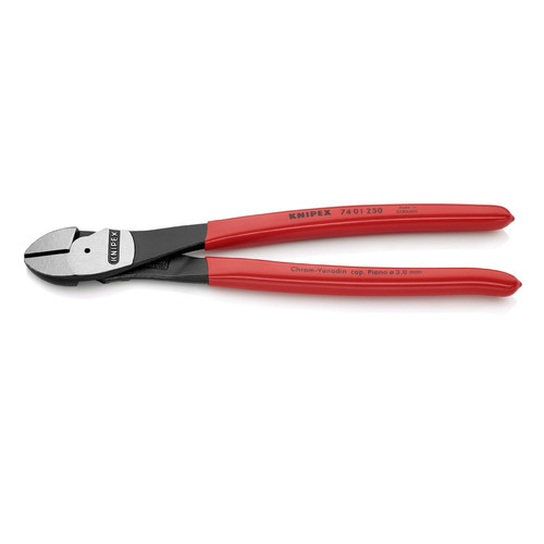 Cable and Wire Cutters | Knipex 7401250 10 in. High Leverage Diagonal Cutters image number 0