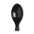 Cutlery | Dixie SSSHW08 SmartStock Series-F 6 in. Heavyweight Plastic Cutlery Spoons Refill - Black (40/Pack, 24 Packs/Carton) image number 1
