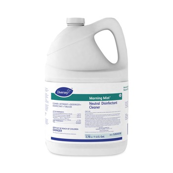 Diversey Care 5283038 Morning Mist Fresh Scent 1 Gallon Bottle Neutral Disinfectant Cleaner (4/Carton)
