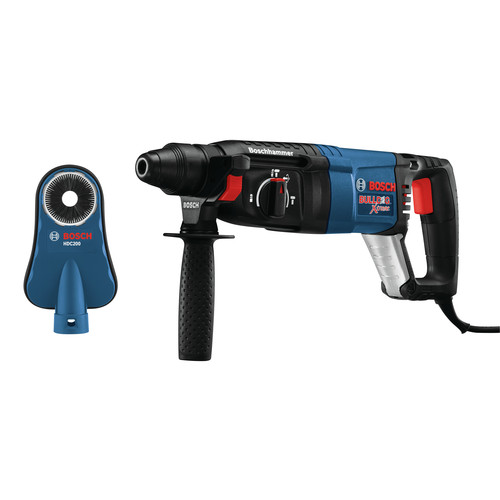 Concrete Dust Collection | Bosch 11255VSR-HDC 1 in. SDS-plus Bulldog Xtreme Rotary Hammer with Dust Shroud image number 0