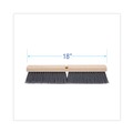 Brooms | Boardwalk BWK20418 3 in. Flagged Polypropylene Bristles 18 in. Brush Floor Brush Head - Gray image number 1